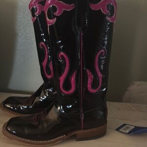 Anderson Bean Black and Pink Boots